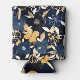 Rafraîchisseur Pour Canette Floraux Abstraits : Motif de répétition aquarelle