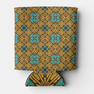 Rafraîchisseur Pour Canette Flore classique : Motif Vintage intemporel.