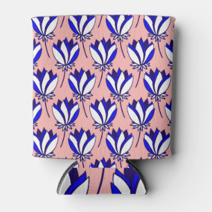 Rafraîchisseur Pour Canette Flore symétrique : Motif Vintage coloré