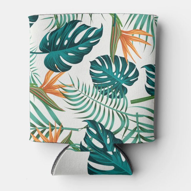 Rafraîchisseur Pour Canette Flore tropicale : Flore Design sans joint (Devant)