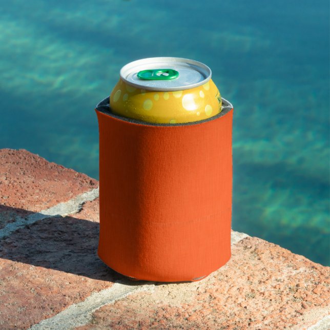 Rafraîchisseur Pour Canette Fond orange texturé calme et simple (Piscine in situ)