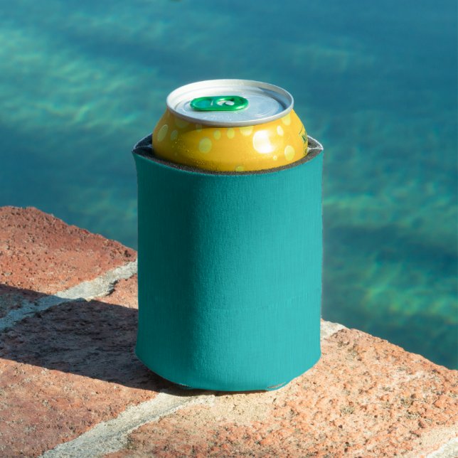 Rafraîchisseur Pour Canette Fond texturé sarcelle visuel calme et simple (Piscine in situ)