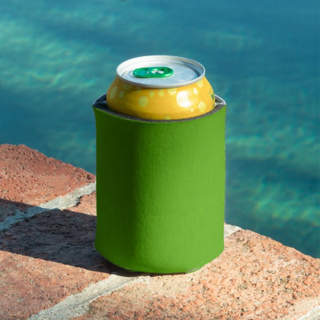 Rafraîchisseur Pour Canette Fond texturé vert citron calme et simple (Piscine in situ)