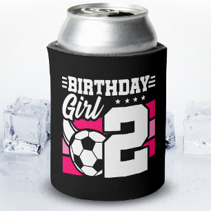 Rafraîchisseur Pour Canette Football Anniversaire - Fille de 2 ans - 2ème Anni