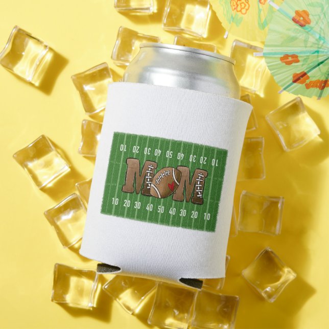 Rafraîchisseur Pour Canette Football Maman Football Field Heart (Été in situ)