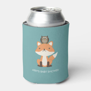 Rafraîchisseur Pour Canette Forêt de renard forestier Baby shower personnalis