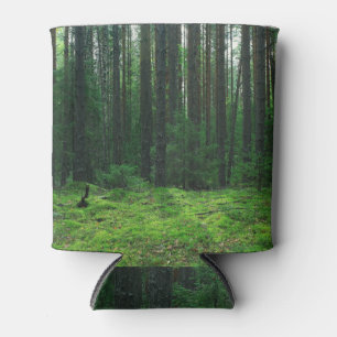 Rafraîchisseur Pour Canette Forêt d'été dense : Panorama paysager.