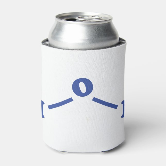 Rafraîchisseur Pour Canette Formule chimique moléculaire de l'eau (Can devant)