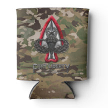 Fort Liberty Camo Can Cooler