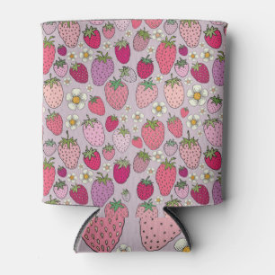 Rafraîchisseur Pour Canette Fraise Été Motif sans couture