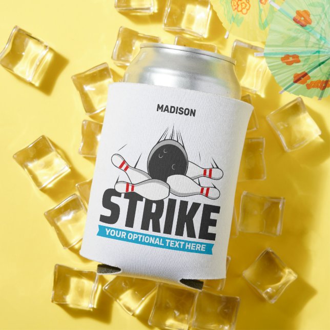 Rafraîchisseur Pour Canette Frappe de bol de nom et de texte personnalisés (Été in situ)