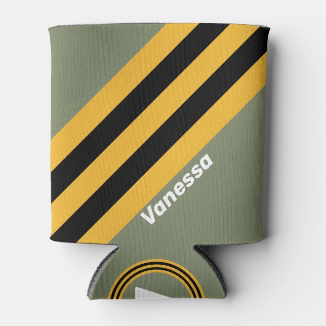 Rafraîchisseur Pour Canette Frappes nocturnes d'olive avec nom (Devant)