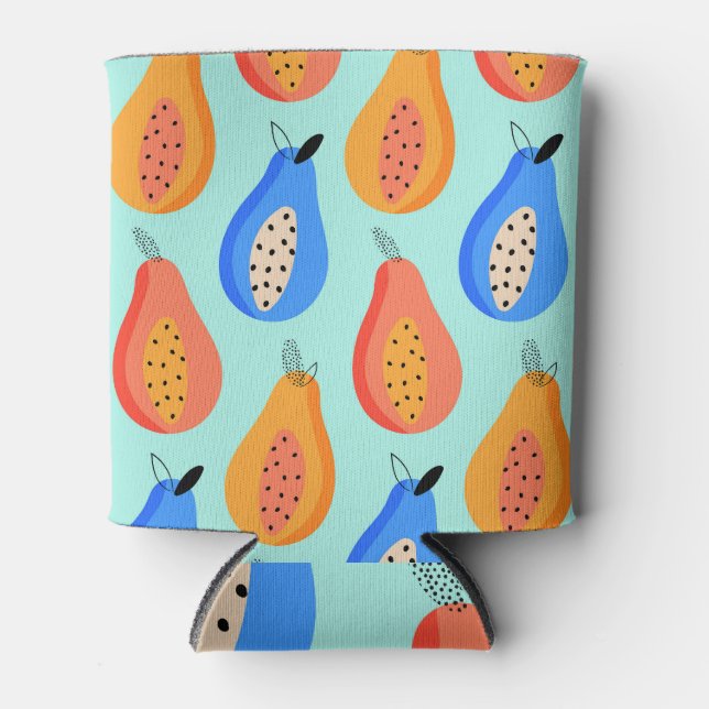 Rafraîchisseur Pour Canette Fruits d'agrumes mignons Été Vintage (Devant)