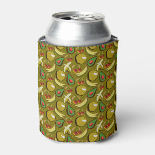 Rafraîchisseur Pour Canette Fruits tropicaux sans soudure motif jaune