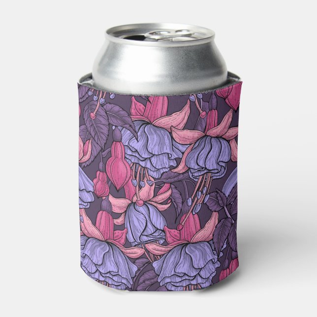 Rafraîchisseur Pour Canette Fuchsia rose et violet (Can devant)