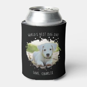 Rafraîchisseur Pour Canette Fun Custom Pet Photo Splash Best Chien Papa