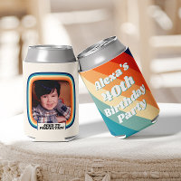 Fun Retro Custom 40th Birthday Photo Vintage