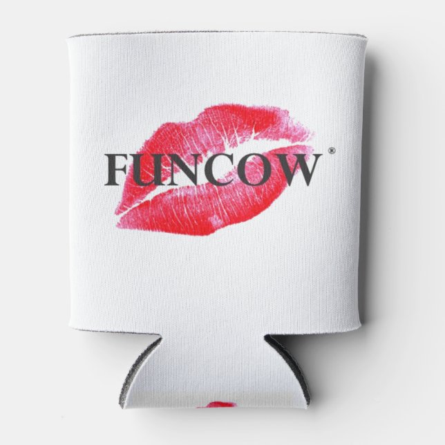RAFRAÎCHISSEUR  POUR CANETTE FUNCOW PINK KISS (Devant)