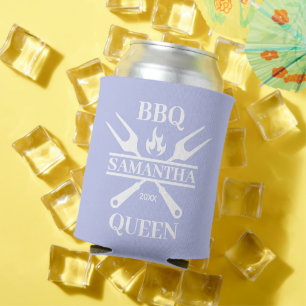 Rafraîchisseur Pour Canette Funny BBBQ Grill Master Barbecue personnalisé Quee