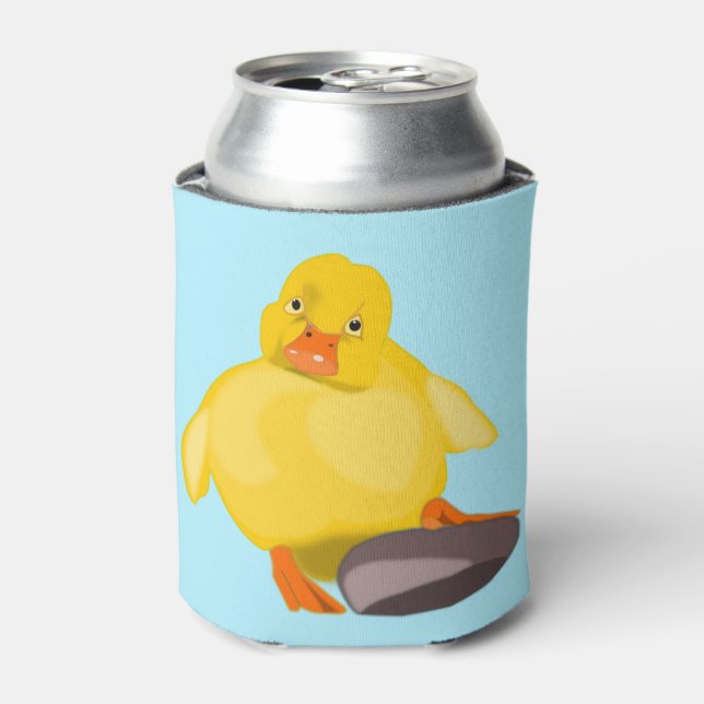 Rafraîchisseur Pour Canette Funny Can Cooler avec Canard Jaune - Personnalisab (Can devant)