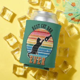 Rafraîchisseur Pour Canette Funny Chat Papa Père Nom personnalisé Cadeau