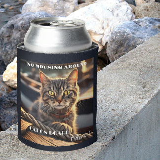 Rafraîchisseur Pour Canette Funny Chat Sailor Nautique