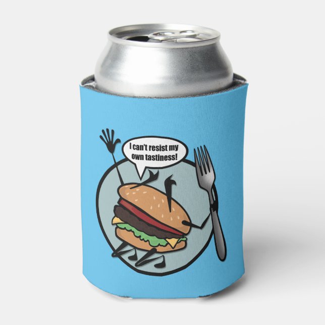 RAFRAÎCHISSEUR  POUR CANETTE FUNNY CHEESEBURGER CAN COOLER (Can devant)