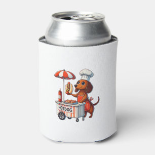 Rafraîchisseur Pour Canette Funny Dachshund Chien Weenie Saucisse Hotdog Sandw