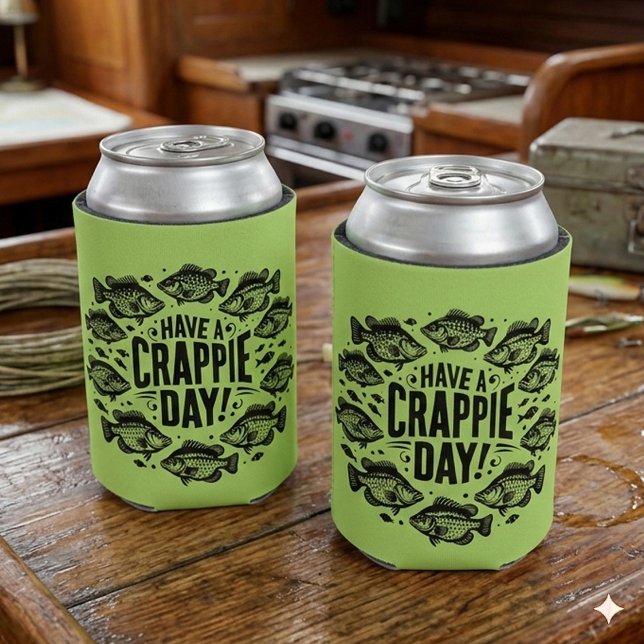 Rafraîchisseur Pour Canette Funny Have a Crappie Day Fishing (Funny Have a Crappie Day Can Coolers Cover Photo 1)