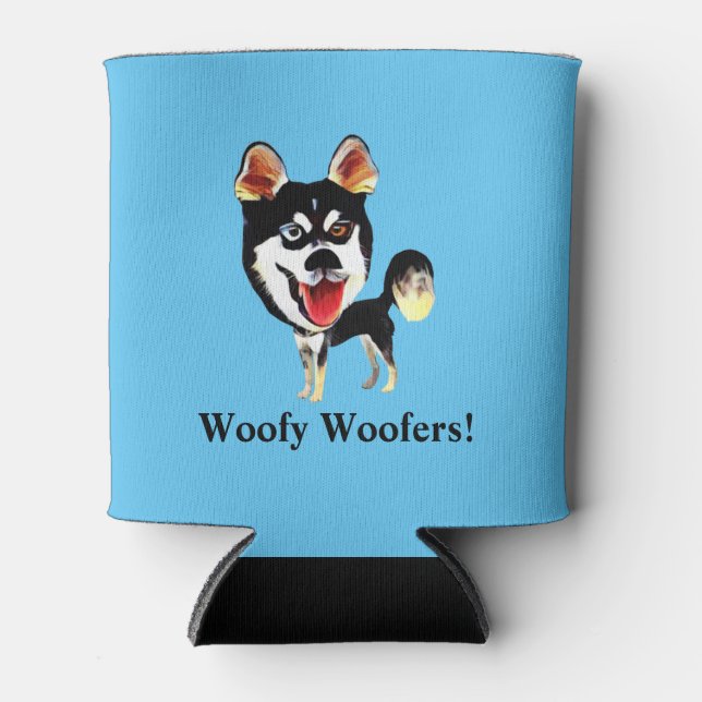 Rafraîchisseur Pour Canette Funny Husky Sibérien peut refroidir (Devant)