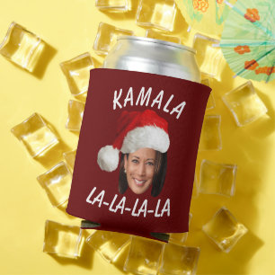 Rafraîchisseur Pour Canette Funny Kamala Harris Face Santa Hat Noël