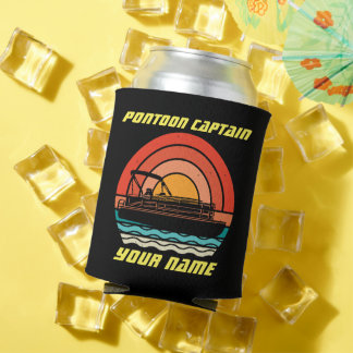 Rafraîchisseur Pour Canette Funny Pontoon Capitaine Bateau d'été Vintage