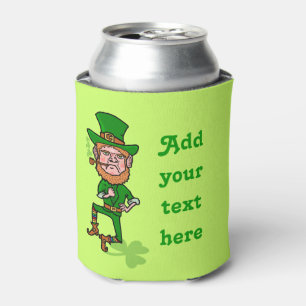Rafraîchisseur Pour Canette Funny St Patrick's Day Leprechaun Ajouter votre te