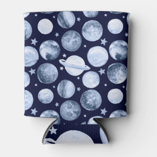 Rafraîchisseur Pour Canette Galaxie spatiale : aquarelle illustration planétai