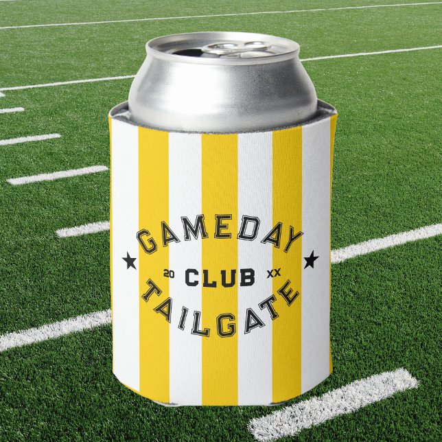 Rafraîchisseur Pour Canette Gameday Tailgate Club Jaune Fête Personnalisée (Créateur téléchargé)