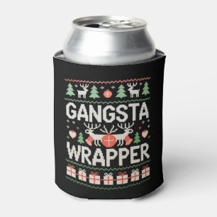 Rafraîchisseur Pour Canette Gangsta Wrapper Sweater de Noël laid pour Noël