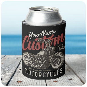 Rafraîchisseur Pour Canette Garage de moto Rebel Cruiser Personnalisé