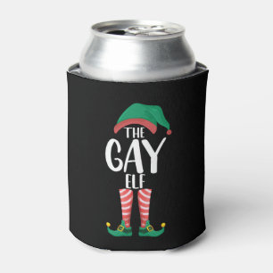 Rafraîchisseur Pour Canette Gay Elf LGTBQ Correspondant Famille de Noël
