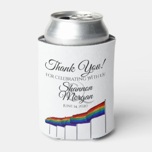 Rafraîchisseur Pour Canette Gay pride Rainbow Drapeau Mariage Pâte de refroidi