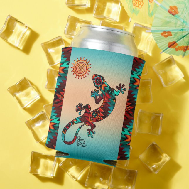 Rafraîchisseur Pour Canette Gecko Lizard Et Sun (Été in situ)