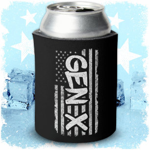 Rafraîchisseur Pour Canette Génération X American Flag Fier Gen Xer Gen X