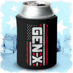 Rafraîchisseur Pour Canette Génération X Fière Gen Xer Drapeau Américain Gen X