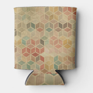 Rafraîchisseur Pour Canette Géométrique rétro : Conception transparente