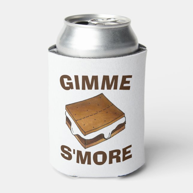 Rafraîchisseur Pour Canette Gimme S'more Marshmallow Campfire S'mores Camp (Can devant)