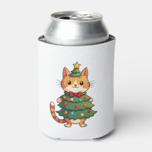 Rafraîchisseur Pour Canette Gingembre Chat Noël Arbre mou Noël 4