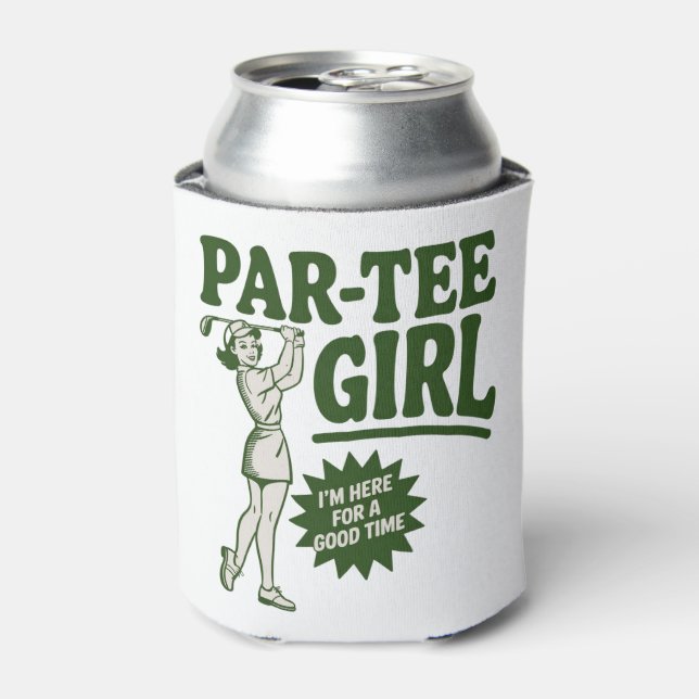 Rafraîchisseur Pour Canette Girl Golfer Funny Par Tee Girl For Golf Lovers (Can devant)