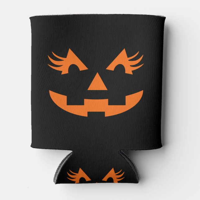 Rafraîchisseur Pour Canette Girly Jack-o'-lantern Halloween (Devant)