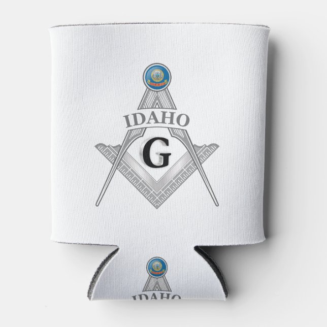 Rafraîchisseur Pour Canette Gîte de franc-maçonnerie de l'Etat d'Idaho (Devant)