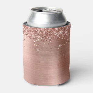 Rafraîchisseur Pour Canette Glitterie Rose Gold Foil vide