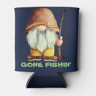 Rafraîchisseur Pour Canette Gnome Vintage Retro de Fishin avec poteau de pêche
